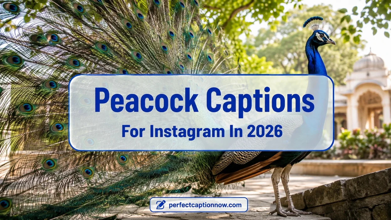 Peacock Captions For Instagram