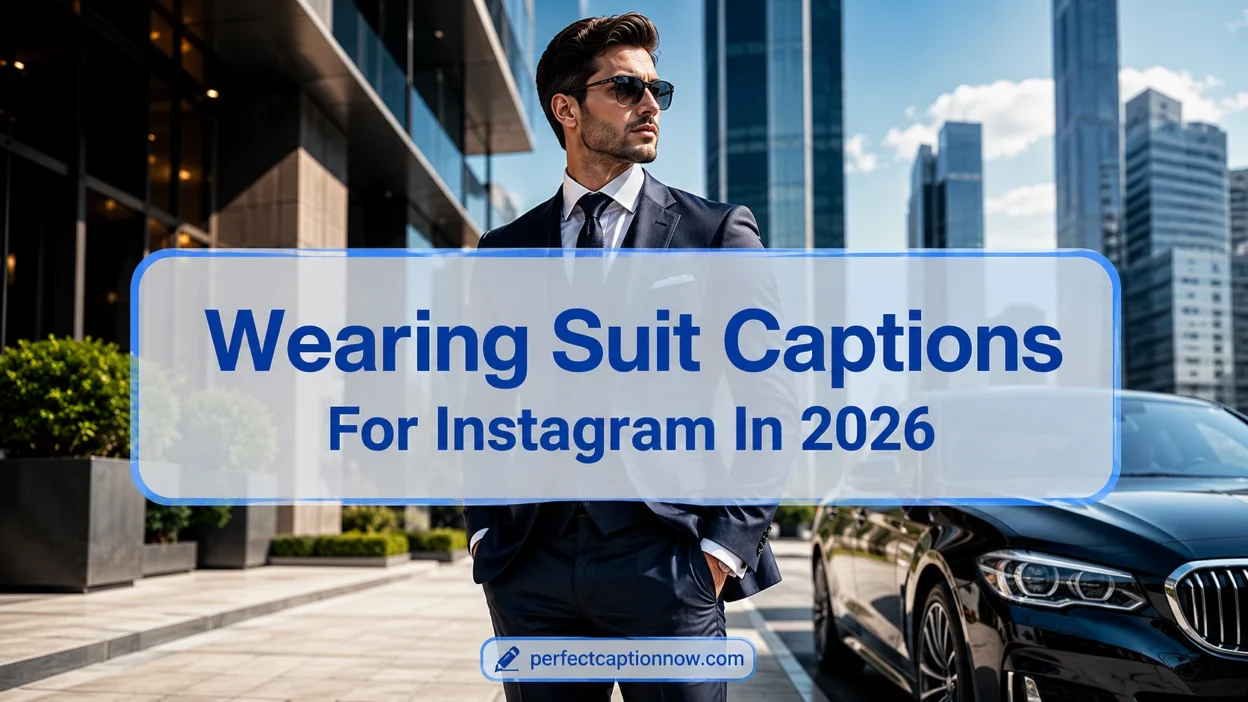 Wearing Suit Captions For Instagram