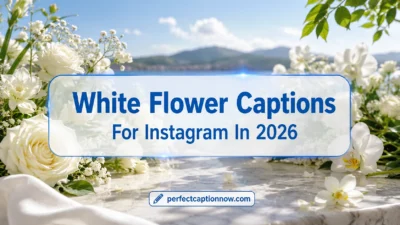 White Flower Captions For Instagram